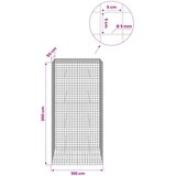  Gabion s 5 mm žicom i mrežom 5x5 cm 100x50x200 cm | shoptok.hr