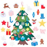 Jojoy Božično drevo iz filca z okraski FELTPINETREE, (21559996) | Shoptok.si