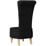 vidaXL Sedežna blazina Črna 56,5 x 70 x 110 cm blago | Shoptok.si