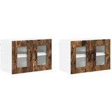  Zidni kuhinjski ormarić 2 pcs Dimljeni hrast 60 x 31 x 40 cm | shoptok.hr
