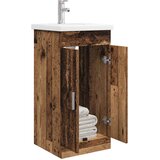  Kupaonski umivaonik s sudoperom Staro drvo 42 x 40 x 84,5 cm | shoptok.hr