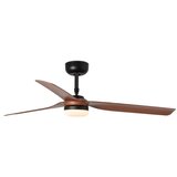 Faro 33817WT-21 - LED prigušiva ventilator PUNT M LED/18W/230V braon/crna prečnik 132 cm WT+DO | Eponuda.com