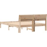  Krevetna konstrukcija Smeđa 120 x 200 cm Čvrsta borova drva | shoptok.hr