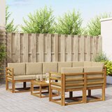  Set vanjskih sofa 9 kom. Prirodna i bež | shoptok.hr
