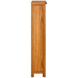 Police za knjige s 4 razine 70x22x110 cm od masivne hrastovine | Eponuda.com