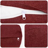  Jastuk s jastukom HEERLEN 6 kom. Vinska crvena Tkanina - boja crnog vina Ø 15 x 40 cm 6 | shoptok.hr