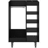 Golf ormar s kotačem Jednobojno Crni hrast 65 x 45 x 98 cm | Eponuda.ba