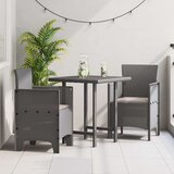 vidaXL vrtna stolica set od 2 svijetlosiva poli ratan i čelik standard | shoptok.hr