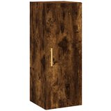Maison Chic stenska omarica - zidna omarica dimljeni hrast 34,5x34x90 cm iu504, (22063005) Cene