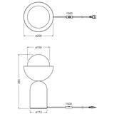 Osram Stona lampa DECOR BOWL 1xE14/25W/230V crna | Eponuda.com