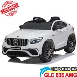 Mercedes GLC 63S AMG Coupe - Licencirani auto na akumulator - Meke gume + kožno sedište - Beli | Eponuda.com