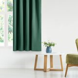 Restilo Blackout curtain, bottle green, plain, classic, with tieback, classic style, multifunctional tape, heavyweight blackout fabric, 140 x 280 cm | shoptok.hr