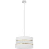  Luster na sajli HELEN 1xE27/15W/230V Ø 35 cm bela/zlatna | Eponuda.com