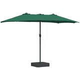  Vrtni suncobran Zelena 385 x 209 x 244 cm Poliester | shoptok.hr