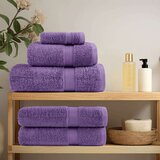 vidaXL 8-dijelni vrhunski set ručnika SOLUND ljubičasti 600 gsm | shoptok.hr