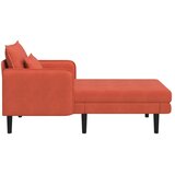  Preveliki šezlong Crvena narančasta Baršunasta tkanina - Crvena narančasta 71 cm | shoptok.hr