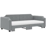  Dnevni krevet na razvlačenje svjetlosivi 90 x 200 cm od tkanine | shoptok.hr