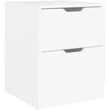 The Living Store Nočna omarica bela 40x40x50 cm inženirski les - Nočna Omarica, (21421037) | Shoptok.si
