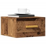  Zidni noćni ormarić boja staro drvo 35 x 35 x 20 cm | shoptok.hr