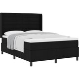  s opruga kutije s jastukom Crna 190 x 140 cm tkanina | shoptok.hr