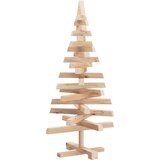 vidaXL Božična drevesa z stojalom Naravna 90 cm Trdna borovina | Shoptok.si