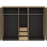 Modern Living Omara S Klasičnimi Vrati Corte, Barva Hrasta, Siva | Shoptok.si
