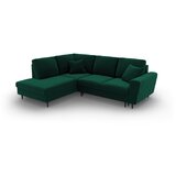 Cosmopolitan Design Zelena baršunasti sklopiva/s prostorom za odlaganje kutna garnitura (s lijevim kutom/u obliku slova L) Kyoto – | shoptok.hr