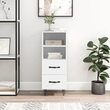 Komoda bijela 34,5 x 34 x 90 cm od konstruiranog drva | shoptok.hr