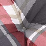  Jastuci za palete 3 kom crveni karirani od tkanine | shoptok.hr