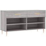 Maison Chic Klop za čevlje - Sedež za čevlje siva sonoma 102x35x55 cm inženirski les, (21777667) | Shoptok.si