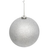 Feeric Novogodišnji ukras za jelku maxi kugla 150mm srebrna sa gliterom (184160P) | ePonuda.com