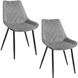 AKORD 2x STOL SJ.0488 SIVA, (21703302) Cene