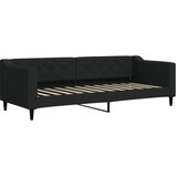  Dnevni krevet crni 80 x 200 cm od tkanine | shoptok.hr