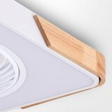  Brilagi-LED prigušiva svetiljka sa ventilatorom LED/30W/230V 3000-6500K bela/hrast + daljinski upravljač | Eponuda.com