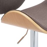 Barski stolac od tkanine smeđe-sivi | shoptok.hr