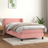 Box spring krevet s madracem ružičasti 100x200 cm baršunasti | shoptok.hr
