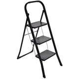 ES04-14711 merdevine metalne 3 stepenika crne