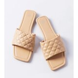  Beige Elegant Quilted Mules Labrie | shoptok.hr