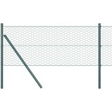 vidaXL Šesterokotna ograja Zelena Jeklo 10000 x 0.09 x 80 cm Vzdržljiva | Shoptok.si