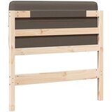  Tapecirani uzglavlje Smeđa i taupe 80 cm Čvrsto borovo drvo | Eponuda.ba