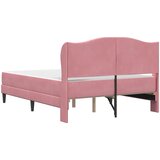  Krevetna konstrukcija 2 pcs Ružičasta 120 x 190 cm Baršun | Shoptok.si
