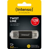 Intenso USB ključ 128 GB, USB 3.2, USB-C, USB-A, Twist Line - USB3.2-128GB/Twist Line | Shoptok.si