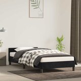  Okvir kreveta s uzglavljem bez madraca crni 80x200cm baršunasti | shoptok.hr