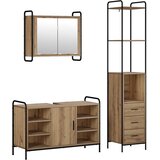  Set ormarića za kupaonicu 3 kom. Hrast artisan | shoptok.hr