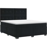  Boxspring krevet s madracem Crna 180 x 200 cm Baršun | shoptok.hr