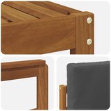  Set vanjskih sofa s jastukom 8 pcs Prirodna i antracit | Eponuda.com