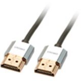 Lindy HDMI priključni kabel HDMI-A utikač, HDMI-A utikač 1.00 m siva 41671 high speed HDMI sa eternetom, OFC vodič, okrugli, Ultra HD (4K) HDMI s eternetom, dvostruko zaštićen, iznimno tanak, Cijene