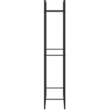  Stalak za drva za ogrjev mat crni 80x28x154 cm čelik | shoptok.hr