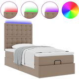 VidaXL Okvir kreveta s madracem cappuccina 90x200cm umjetna koža VidaXL Okvir kreveta s madracem cappuccina 90x200cm umjetna koža Slike