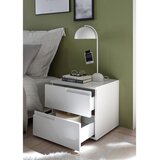 XXXL nočna omarica, bela, bela, visoki sijaj | Shoptok.si